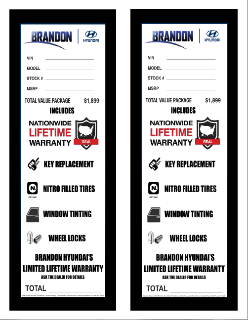 Pre-Printed Color Window Label Templates – External Weatherproof Addendum Size (Increments of 125)