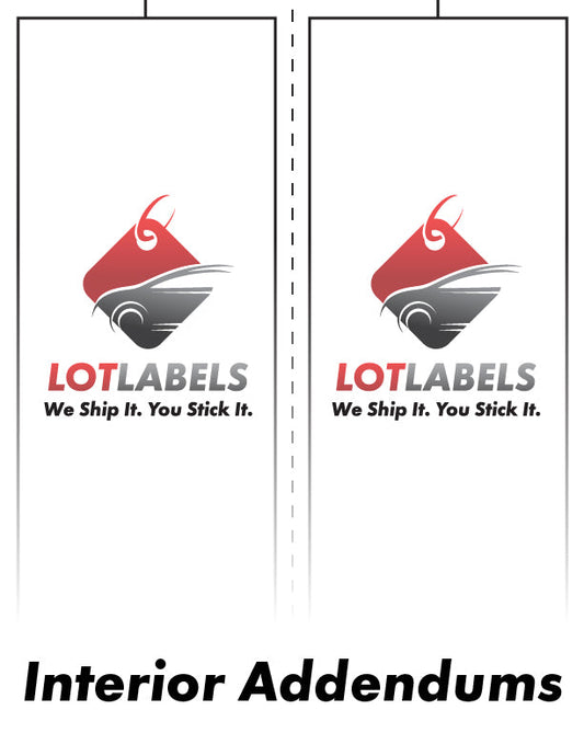 Pre-Printed Color Window Label Templates – Internal Addendum Size (Increments of 125)