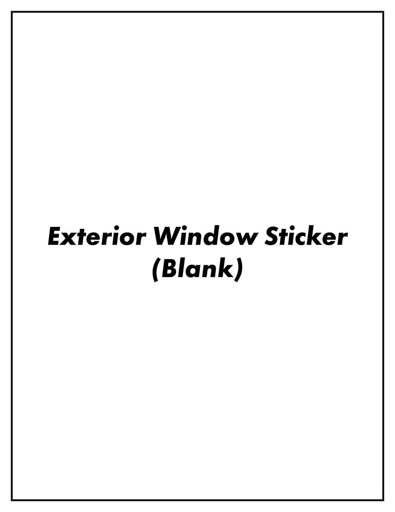 Blank – External Weatherproof Full Size (Increments of 250)