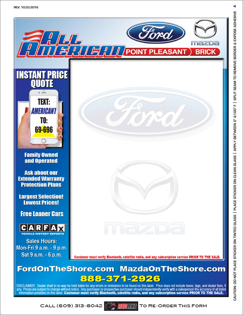 Pre-Printed Color Window Label Templates – External Weatherproof Full Size (Increments of 250)