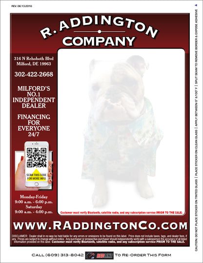 Pre-Printed Color Window Label Templates – External Weatherproof Full Size (Increments of 250)
