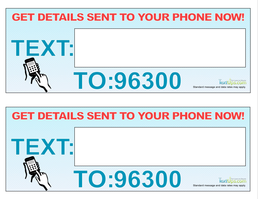 Pre-Printed Color Window Label Templates – External Weatherproof Addendum Size (Increments of 125)